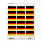 ドイツ国旗 ラベル (フルシート)