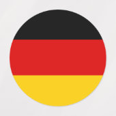 ドイツ国旗 ラベル (デザイン2)