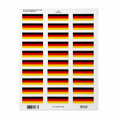 ドイツ国旗 ラベル (フルシート)