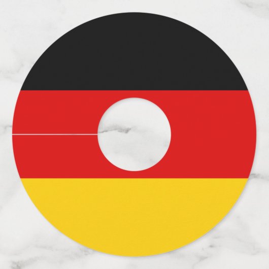 ドイツ国旗 ワイングラスタグ (正面)