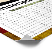 ドイツ国旗 – ヴィンテージ... ポスター (角)