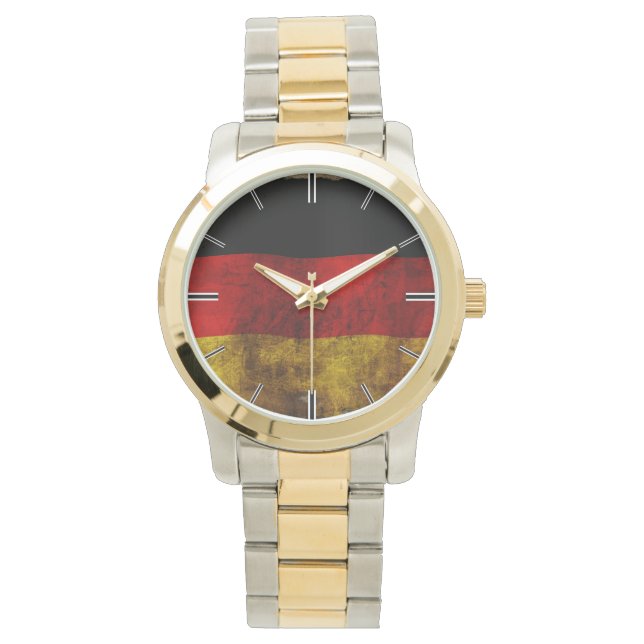 ドイツ国旗 – ヴィンテージ... 腕時計 (正面)