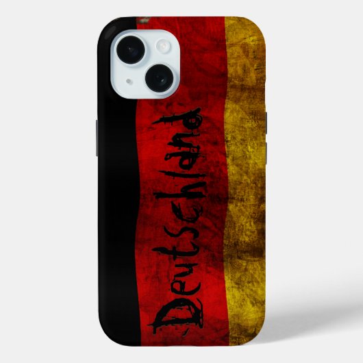 ドイツ国旗 – ヴィンテージ Case-Mate iPhoneケース (裏面)