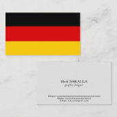 ドイツ国旗 名刺 (正面/裏面)