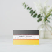 ドイツ国旗、完全にカスタマイズ可能な名刺 名刺 (スタンド正面)