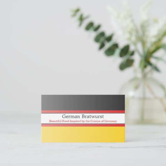 ドイツ国旗、完全にカスタマイズ可能な名刺 名刺 (スタンド正面)