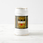 ドイツ国旗、帝国/帝国のダブルブラックイーグル ビールジョッキ (中央)