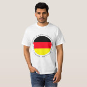 ドイツ国旗 愛国的な衣類 Tシャツ (正面フル)