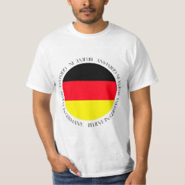 ドイツ国旗 愛国的な衣類 Tシャツ