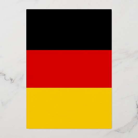 ドイツ国旗 箔招待状 (正面)