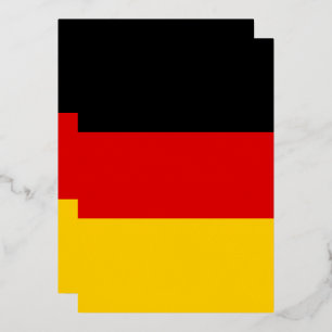 ドイツ国旗 箔招待状