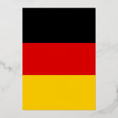 ドイツ国旗 箔招待状 (裏面)