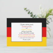 ドイツ国旗 結婚式 招待状 (スタンド正面)