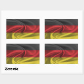 ドイツ国旗 長方形シール (シート)