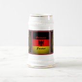 ドイツ国旗、黒いワシ、ドイツ永遠 ビールジョッキ (中央)