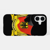ドイツ国旗 iPhone 16ケース (裏面横)