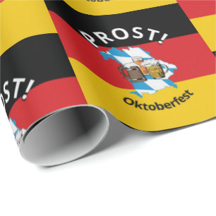 ドイツ国旗 Prost オクトーバーフェスト ラッピングペーパー
