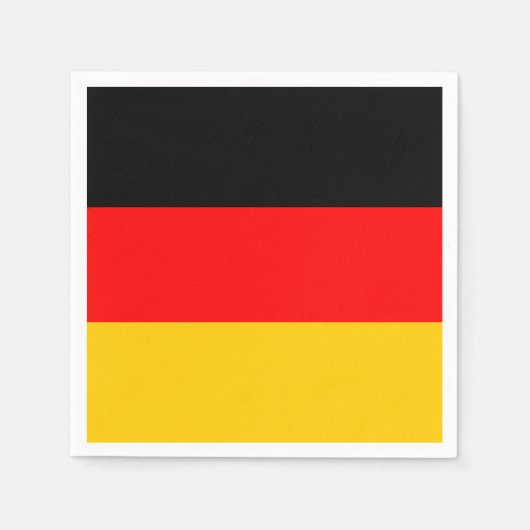 ドイツ国旗： Tricolorオクトーバーフェストパーティー スタンダードカクテルナプキン (正面)