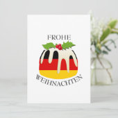 ドイツ国旗| Weihnachtspudding|フェスティバル シーズンカード (スタンド正面)