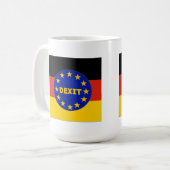 ドイツ国旗EU Dexit コーヒーマグカップ (正面左)