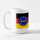 ドイツ国旗EU Dexit コーヒーマグカップ (左)