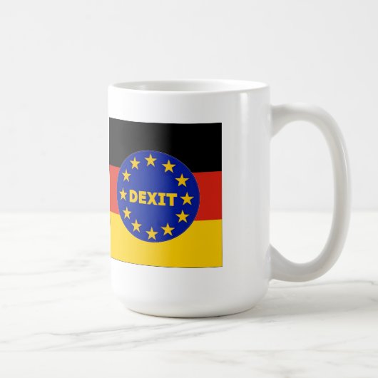 ドイツ国旗EU Dexit コーヒーマグカップ (右)