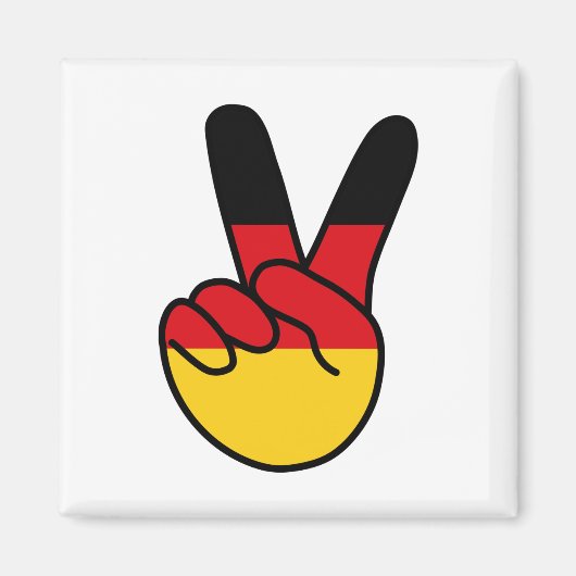 ドイツ国旗V記号 マグネット (正面)
