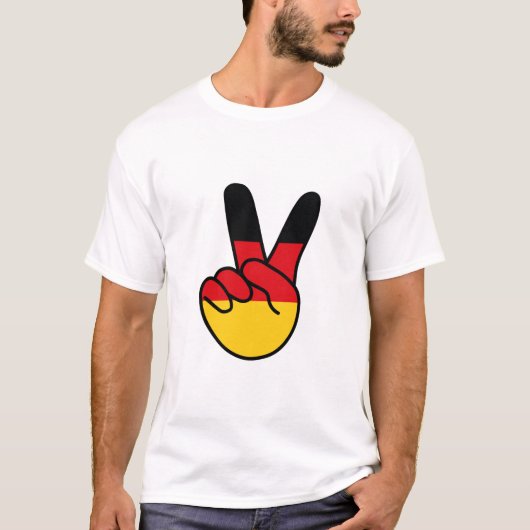ドイツ国旗V記号 Tシャツ (正面)