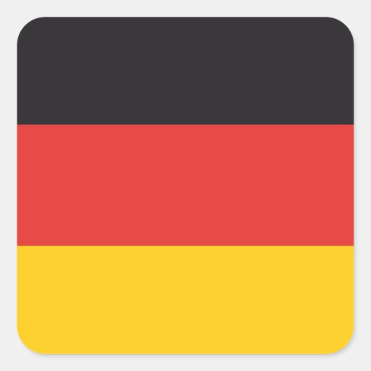 ドイツ国旗x20ステッカー（ドイツ国旗） スクエアシール (正面)