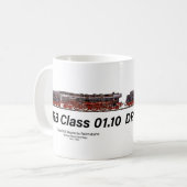ドイツ国鉄01.10形蒸気機関車 コーヒーマグカップ (正面左)