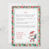 ドイツ在住のルーマニア人によるクリスマス・ディナーのお誘い 招待状 (裏面)