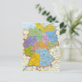 ドイツ地図カード3 ポストカード (スタンド正面)