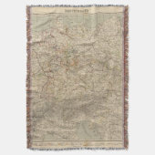 ドイツ地図書の地図 スローブランケット (正面縦)
