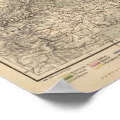 ドイツ地図 ポスター (角)