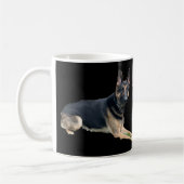 ドイツ威厳のあるの羊飼いコーヒーマグ コーヒーマグカップ (左)