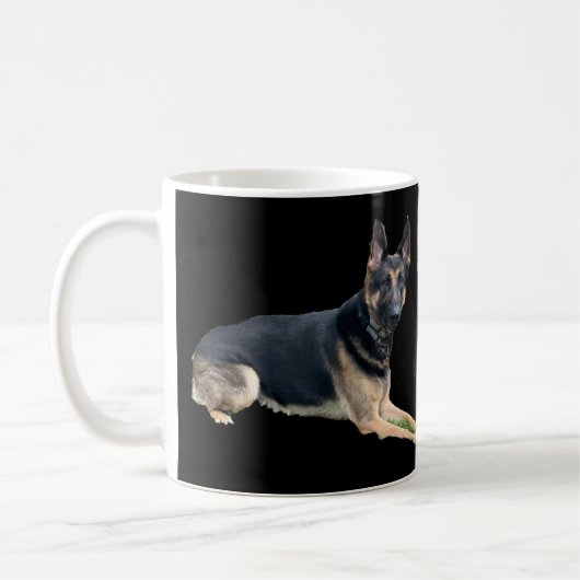 ドイツ威厳のあるの羊飼いコーヒーマグ コーヒーマグカップ (左)