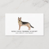 ドイツ威厳のある図解入りの、写真付きのの羊飼い犬トレーナー 名刺 (正面)