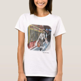 ドイツ小妖精や小人ファミリーショッピングトリップファンタジーTシャツ Tシャツ