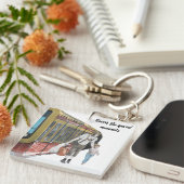 ドイツ小妖精や小人ベルリントレインファンタジーアートキーチェーン キーホルダー (正面右)