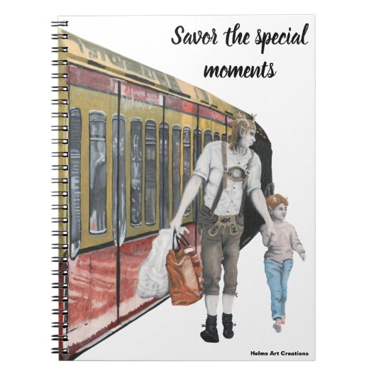 ドイツ小妖精や小人ベルリントレインファンタジーアートノート ノートブック (正面)