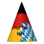 ドイツ州のバイエルン国旗の色 パーティーハット (正面)