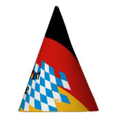 ドイツ州のバイエルン国旗の色 パーティーハット (右)