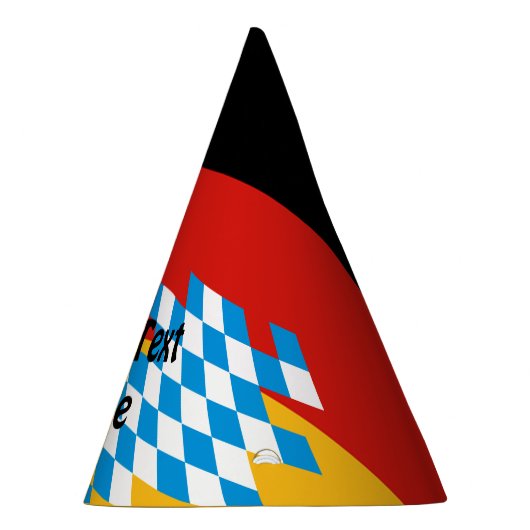 ドイツ州のバイエルン国旗の色 パーティーハット (右)