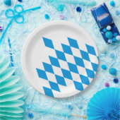 ドイツ州のバイエルン国旗の色 ペーパープレート (パーティー)