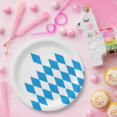 ドイツ州のバイエルン国旗の色 ペーパープレート (パーティー)