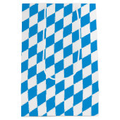 ドイツ州のバイエルン – 旗の色パターン ミディアムペーパーバッグ (裏面)