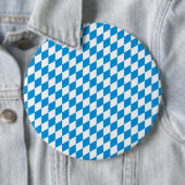 ドイツ州のバイエルン – 旗の色パターン 缶バッジ (インサイチュ)