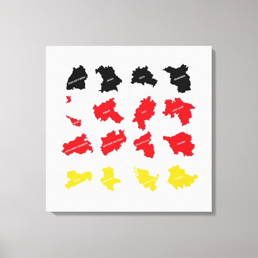 ドイツ州国旗 キャンバスプリント (正面)