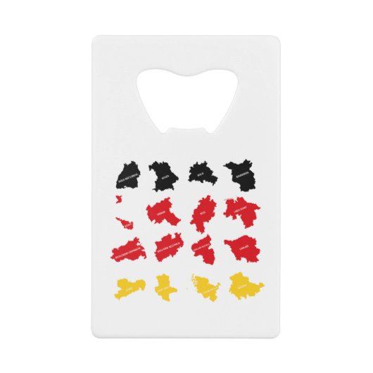 ドイツ州国旗 クレジットカード栓抜き (正面)