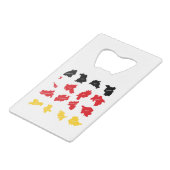 ドイツ州国旗 クレジットカード栓抜き (正面アングル)